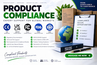 provide ce marking ukca iso compliance fda medical device iso compliance