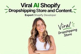 build a sales focused ai shopify store, dropshipping store or shopify website