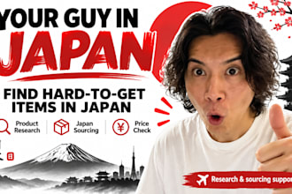 research and source hard to find products in japan
