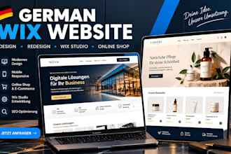 german wix website erstellen, wix website redesign, wix studio, wix online shop