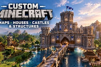 build custom minecraft maps, houses, castles and structures