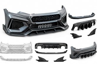design automotive cad car body kits, bumpers, diffusers, splitters and aero part