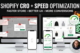 do shopify cro and speed optimization for mobile and desktop
