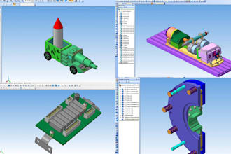 design parametric solidworks 3d cad models for mechanical manufacturing printing