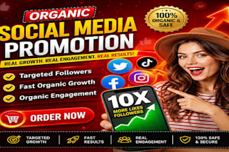 promote your fb page, tiktok marketing, organic instagram social media follower