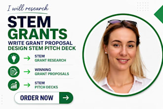 research stem grants write grant proposal design stem pitch deck