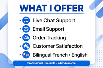 be your french english support agent
