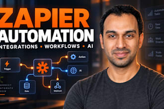 build zapier automation, zap integrations, and workflows