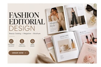 design fashion editorial magazine beauty brand catalog magazine brochure design