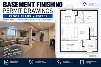 minnes wisconsin color basement finishing perm drawings floor plans egress