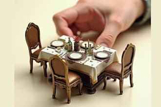 ai miniature video ai miniature tiny food photography ai miniature construction