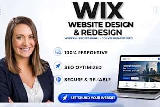 do wix website redesign, wix website design and wix studio redesign