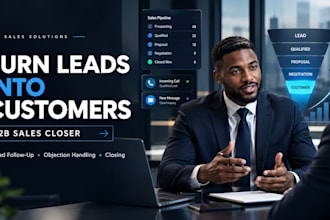 be your b2b sales closer and convert leads into customers