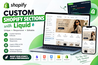 build custom shopify sections with liquid
