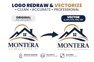 manually redraw and vectorize your logo from jpg png