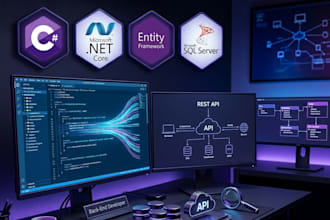 be your expert csharp net backend developer for apis and sql databases