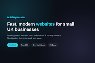 build website and web app