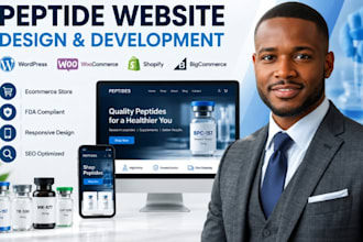 build fda compliant peptide website supplement website sarms wordpress website
