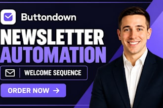 setup buttondown developer newsletter subscriber automation welcome sequence