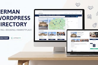 create german wordpress directory, wordpress listing website and booking website