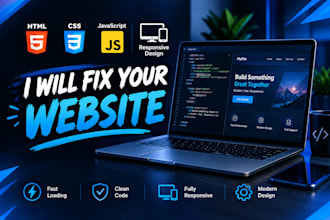 fix HTML CSS and responsive design issues