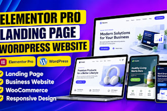 build elementor landing page elementor pro landing page wordpress landing page