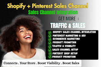 setup shopify pinterest sales channel integration and promotion to boost sales