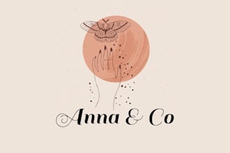do unique watercolor logo