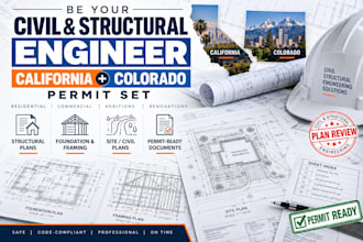 california colorado civil structural permi drawings engineering set