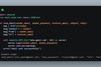 write a custom python script for automation or data processing