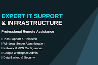 provide expert remote IT support and server administration soporte técnico IT