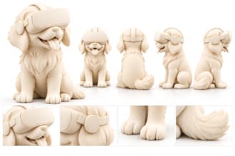 sculpt 3d model action figure sculpt 3d statue toys character for 3d printing