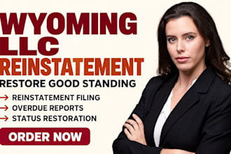 reinstate your dissolved wyoming llc and restore it to good standing