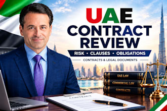 review and analyze contracts and legal documents in the uae