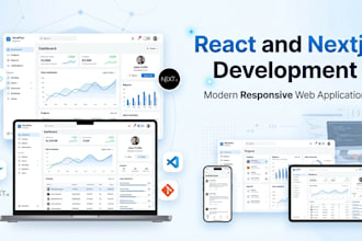 build a modern react or nextjs website with typescript
