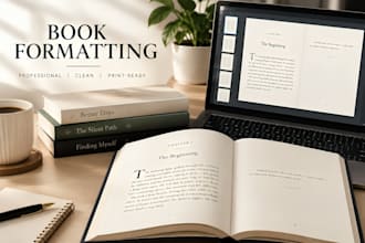 do book formatting, ebook design and workbook layout, kindle ebook format