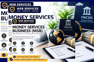 register your us msb with fincen and provide compliance support