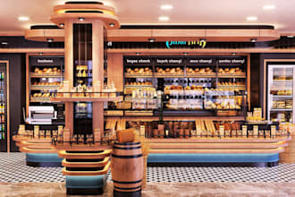 create 3d bakery, cafe, bar, restaurant and cake shop design