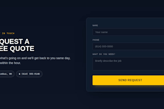 build a website for contractors or home service business owners