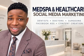 medspa social media marketing manager dentist, healthcare clinics doctor surgeon