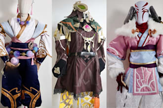 sewing custom cosplay costume event anime cosplay fabric cloth design commission