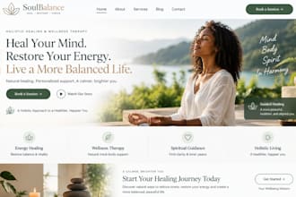 build squarespace spiritual healing website wellness therapy holistic website