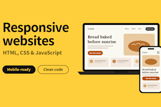 design a high converting, fully responsive landing page