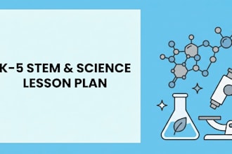 design k5 stem and hands on science lesson plans or worksheets