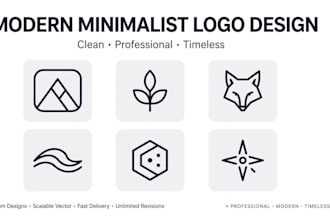 design a modern minimalist logo for your company