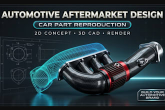 be automotive aftermarket parts industrial designer car part reproduction design