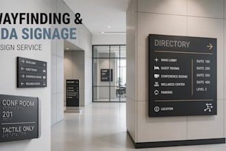 design wayfinding signage and directional signage ada compliant sign systems