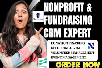 setup sumac neon crm bonterra givebutter givesmart monkeypod givelify liveimpact