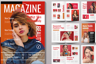design magazine, brochure, catalog, newsletter and magazine layout