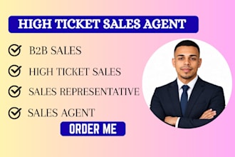 be your high ticket sales closer sales agent dm closer and salesperson